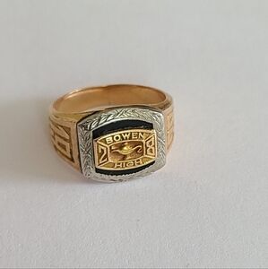 Gold-Tone Men's Class Ring